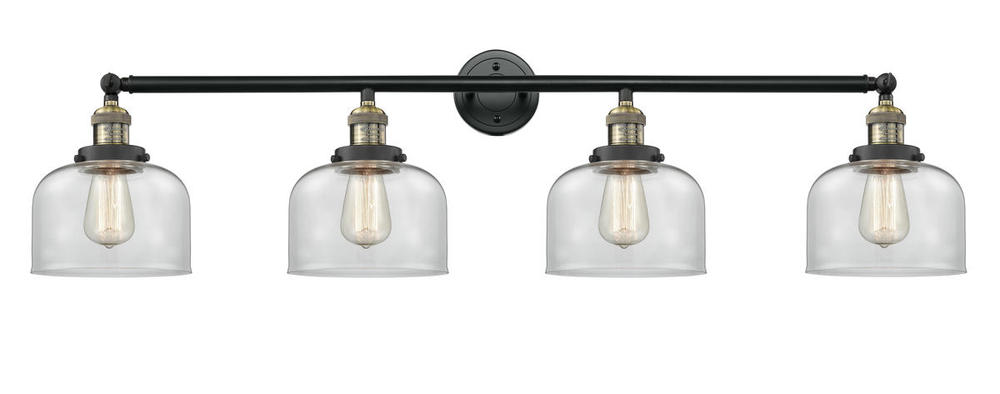 Bell - 4 Light - 44 inch - Black Antique Brass - Bath Vanity Light