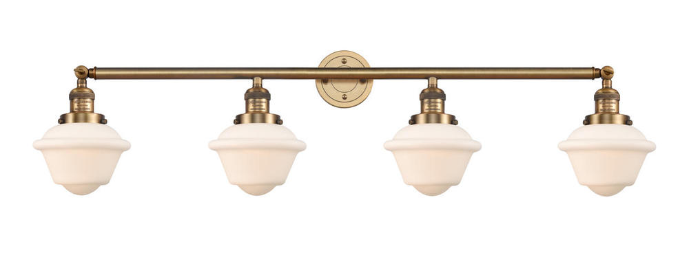 Oxford - 4 Light - 46 inch - Brushed Brass - Bath Vanity Light