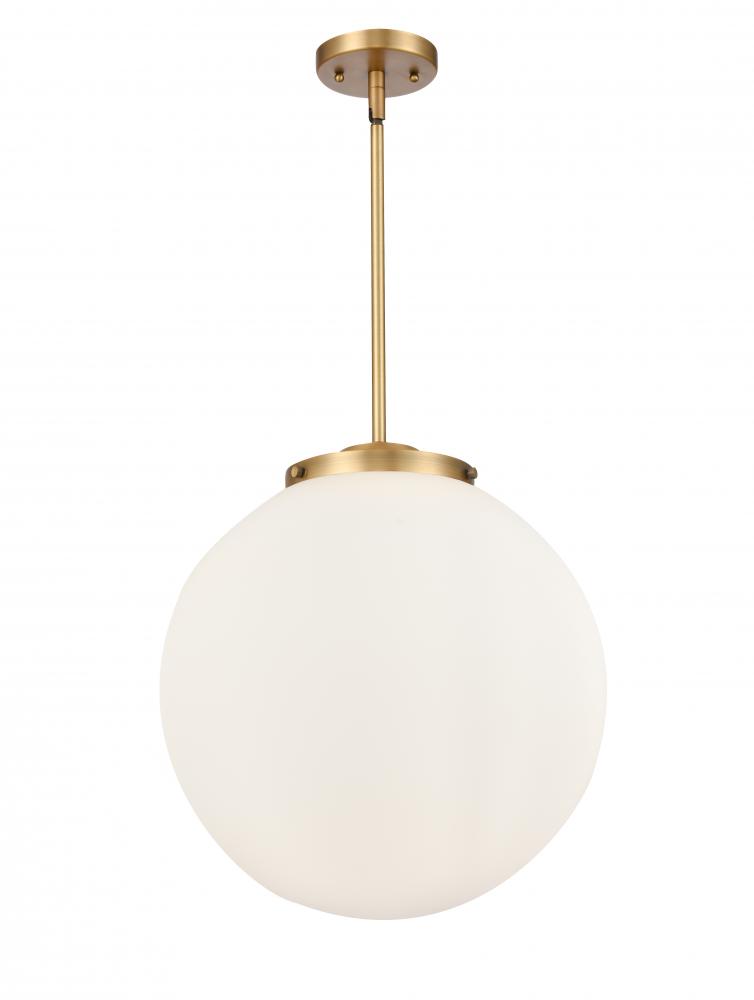 Beacon - 3 Light - 16 inch - Brushed Brass - Cord hung - Pendant