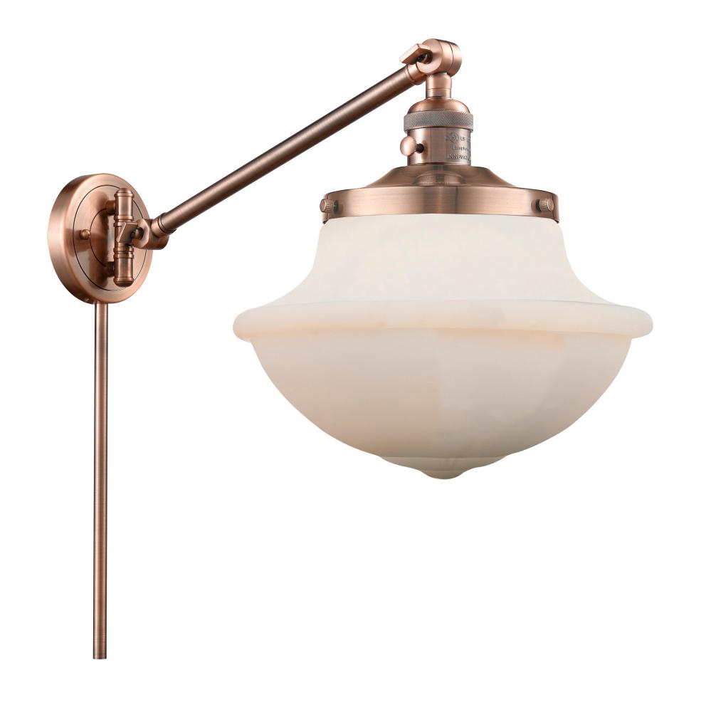 Oxford - 1 Light - 12 inch - Antique Copper - Swing Arm