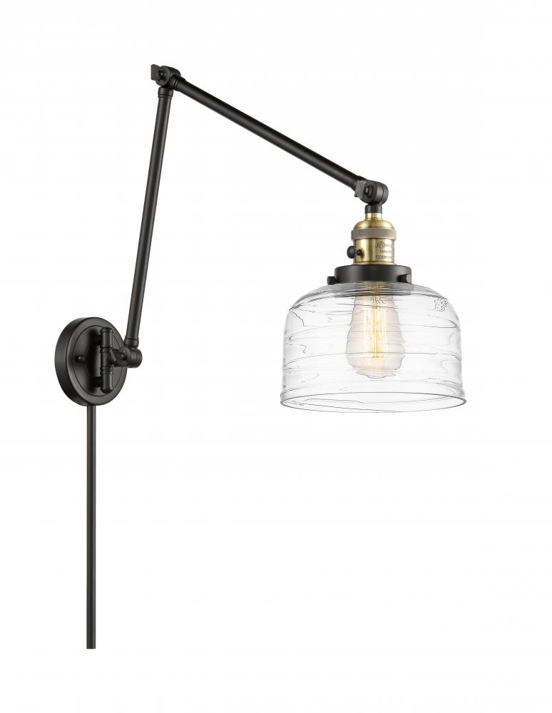 Bell - 1 Light - 8 inch - Black Antique Brass - Swing Arm