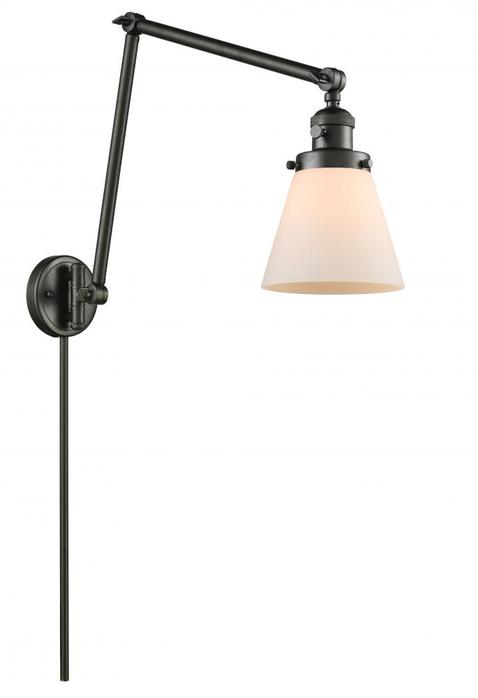 Cone - 1 Light - 8 inch - Oil Rubbed Bronze - Swing Arm
