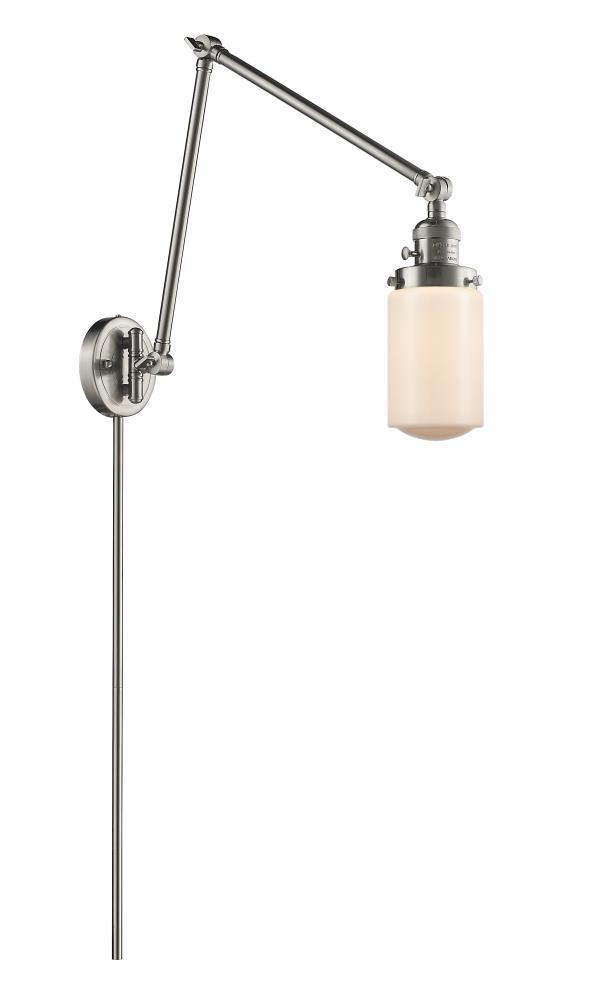Dover - 1 Light - 5 inch - Brushed Satin Nickel - Swing Arm
