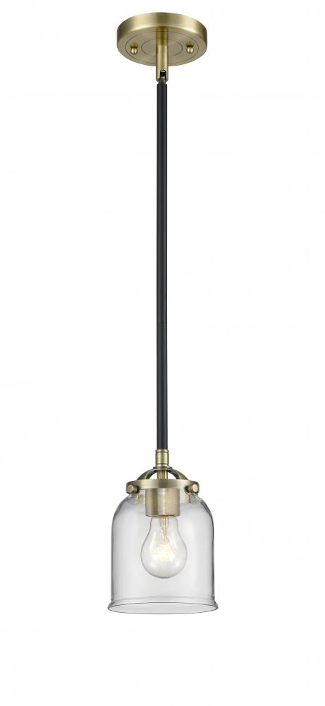 Bell - 1 Light - 5 inch - Black Antique Brass - Cord hung - Mini Pendant