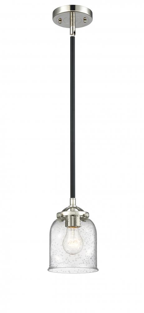 Bell - 1 Light - 5 inch - Black Polished Nickel - Cord hung - Mini Pendant