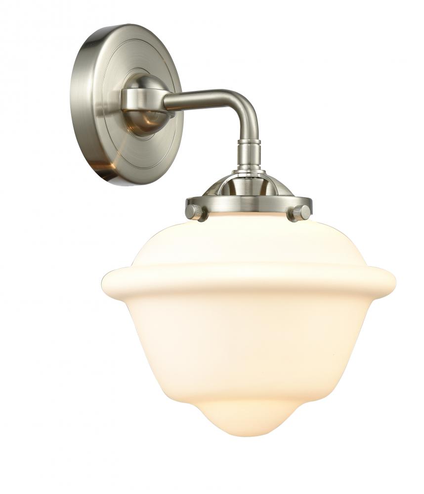 Oxford - 1 Light - 8 inch - Brushed Satin Nickel - Sconce