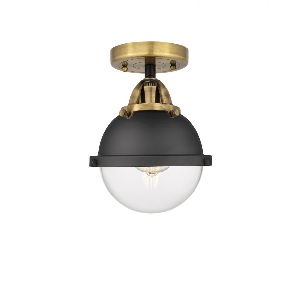 Hampden - 1 Light - 7 inch - Black Antique Brass - Semi-Flush Mount