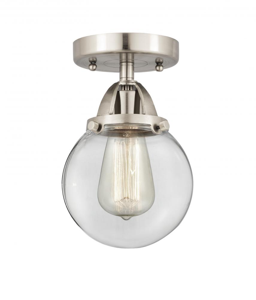 Beacon - 1 Light - 6 inch - Brushed Satin Nickel - Semi-Flush Mount