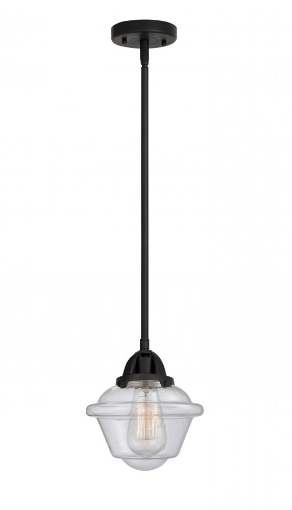 Oxford - 1 Light - 8 inch - Matte Black - Cord hung - Mini Pendant