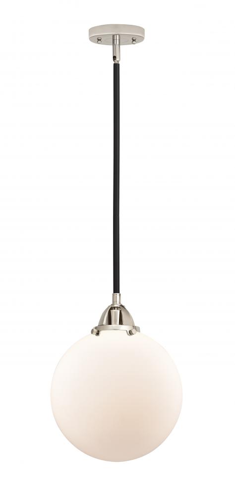 Beacon - 1 Light - 10 inch - Black Polished Nickel - Cord hung - Mini Pendant