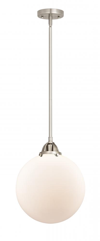 Beacon - 1 Light - 12 inch - Brushed Satin Nickel - Cord hung - Mini Pendant