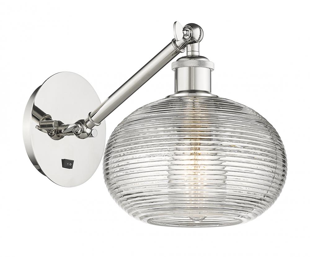 Ithaca - 1 Light - 8 inch - Polished Nickel - Sconce