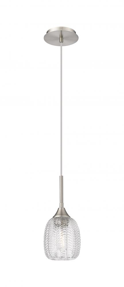 Berkshire - 1 Light - 6 inch - Brushed Satin Nickel - Cord Hung - Pendant
