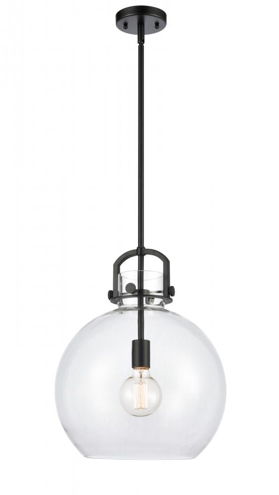 Newton Sphere - 1 Light - 14 inch - Matte Black - Multi Pendant