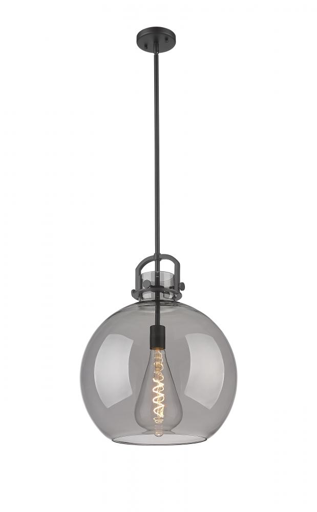 Newton Sphere - 1 Light - 16 inch - Matte Black - Multi Pendant