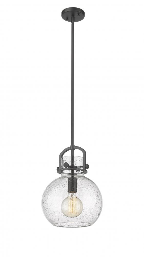 Newton Sphere - 1 Light - 10 inch - Matte Black - Multi Pendant