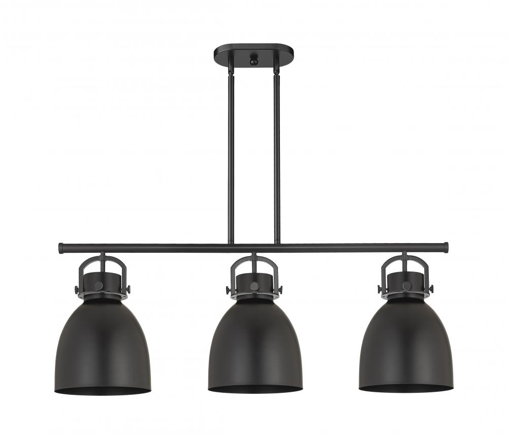 Newton Sphere - 3 Light - 42 inch - Matte Black - Island Light