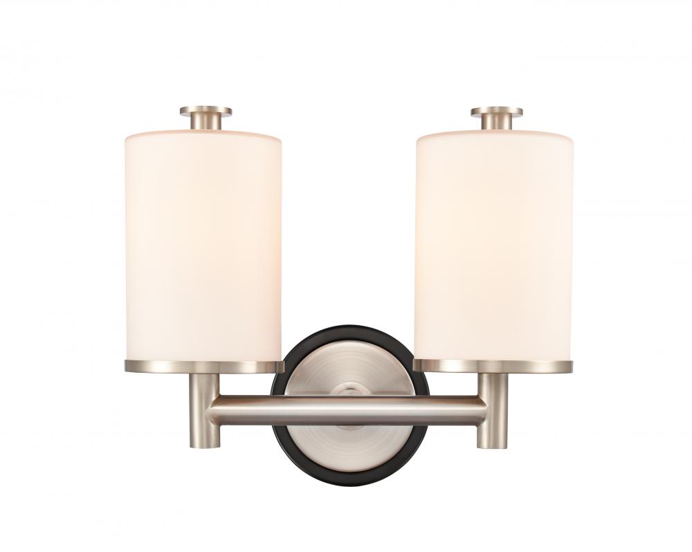 Marlowe - 2 Light - 14 inch - Black Satin Nickel - Bath Vanity Light