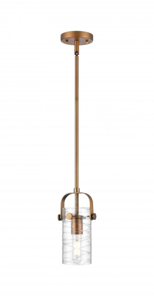 Pilaster II Cylinder - 1 Light - 5 inch - Brushed Brass - Pendant