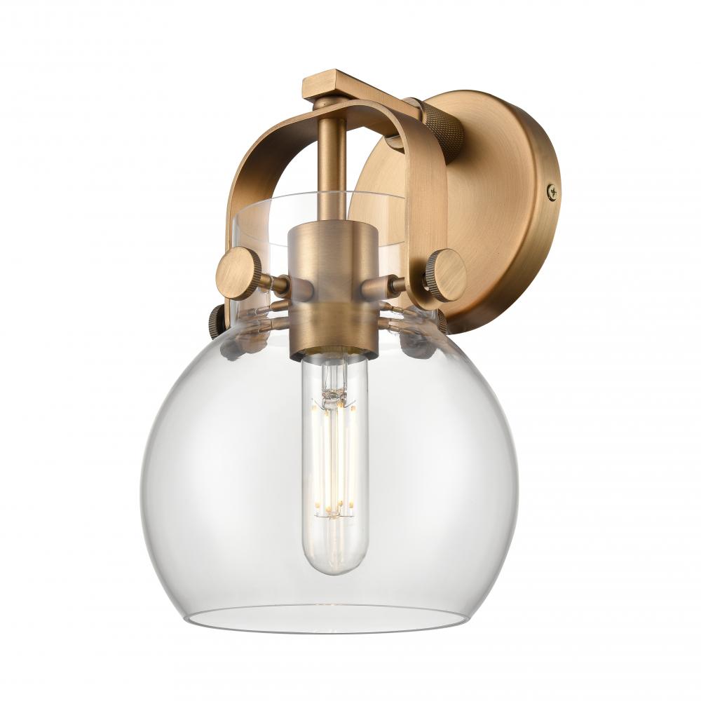 Pilaster II Sphere - 1 Light - 7 inch - Brushed Brass - Sconce