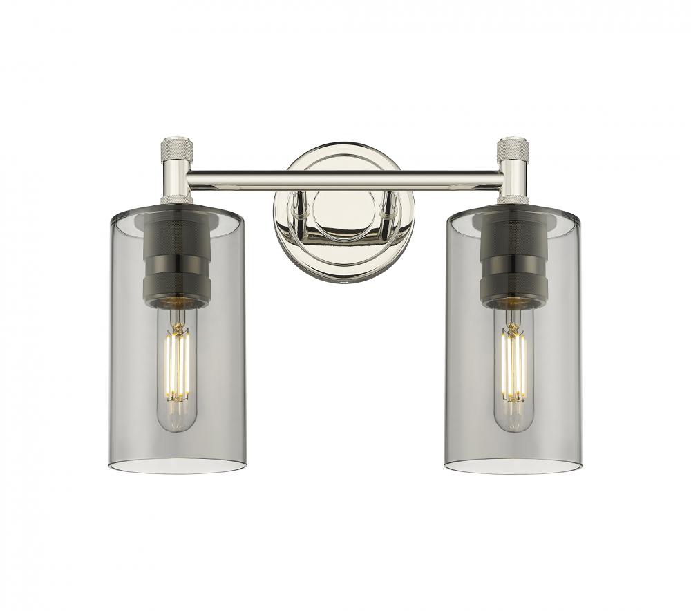 Crown Point - 2 Light - 14 inch - Polished Nickel - Bath Vanity Light