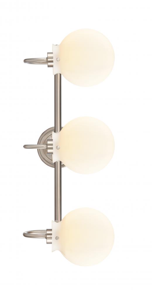 Olivia - 3 Light - 27 inch - Satin Nickel - Bath Vanity Light