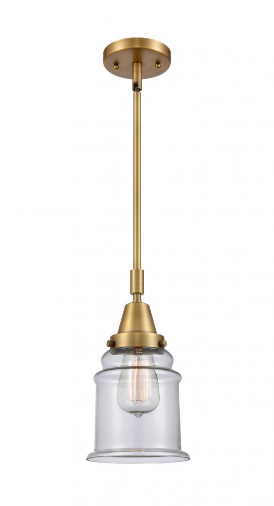 Canton - 1 Light - 7 inch - Brushed Brass - Mini Pendant