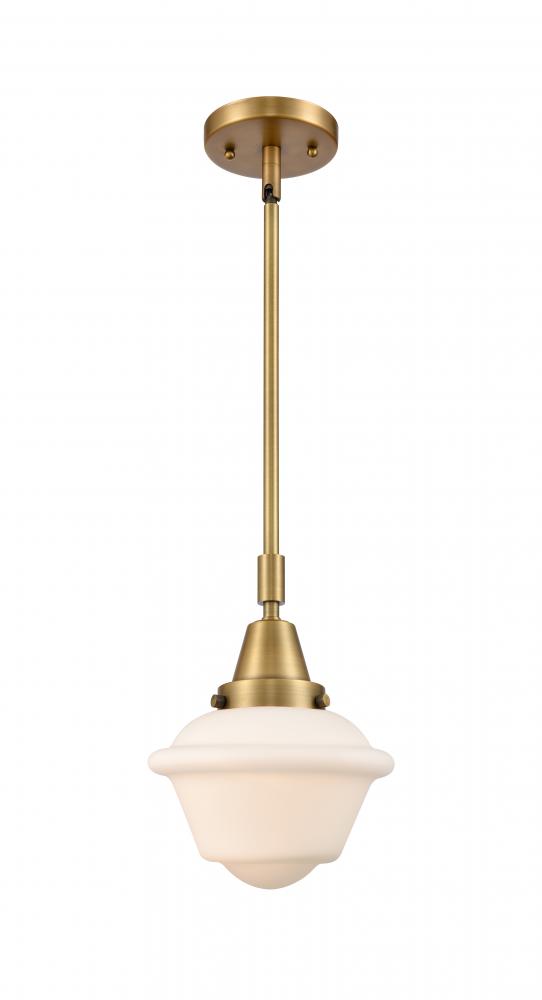 Oxford - 1 Light - 8 inch - Brushed Brass - Mini Pendant