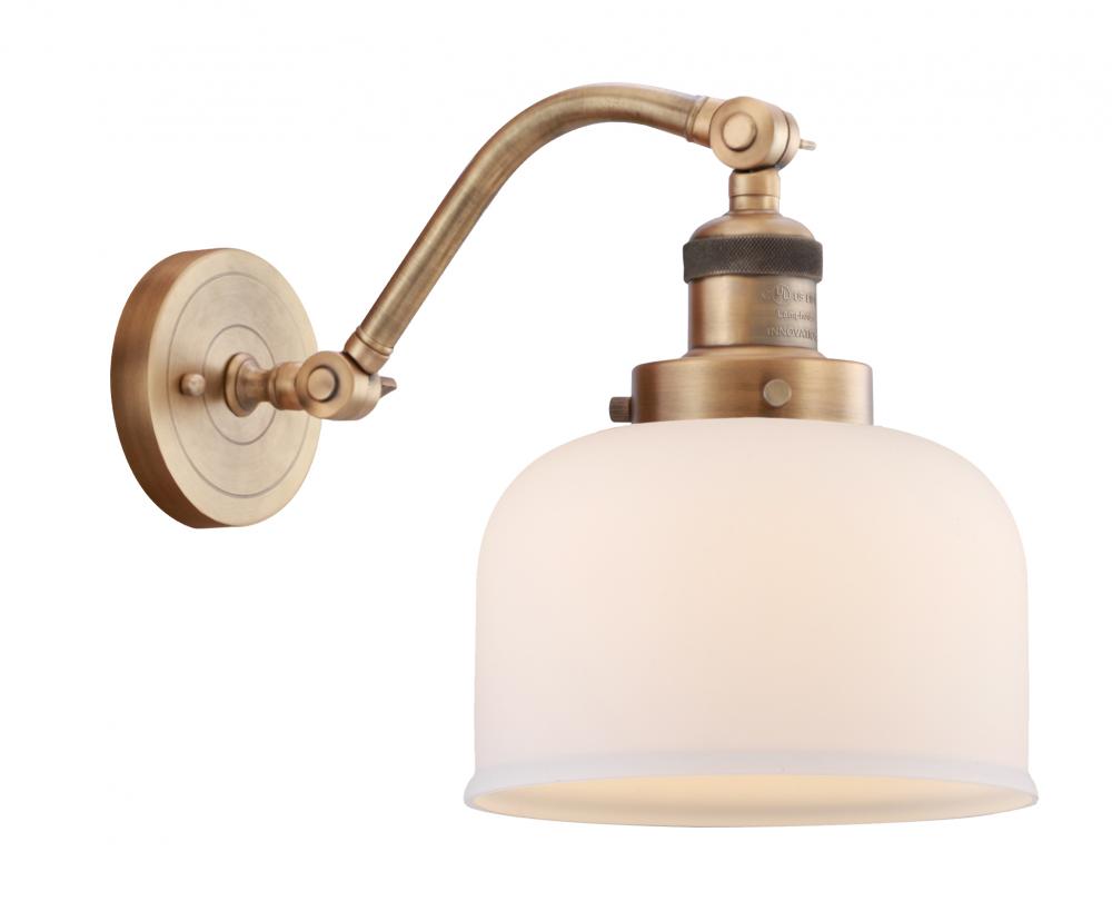 Bell - 1 Light - 8 inch - Brushed Brass - Sconce