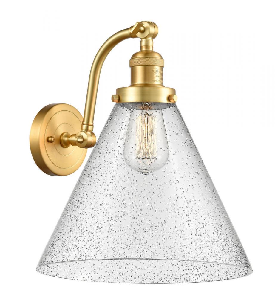Cone - 1 Light - 12 inch - Satin Gold - Sconce