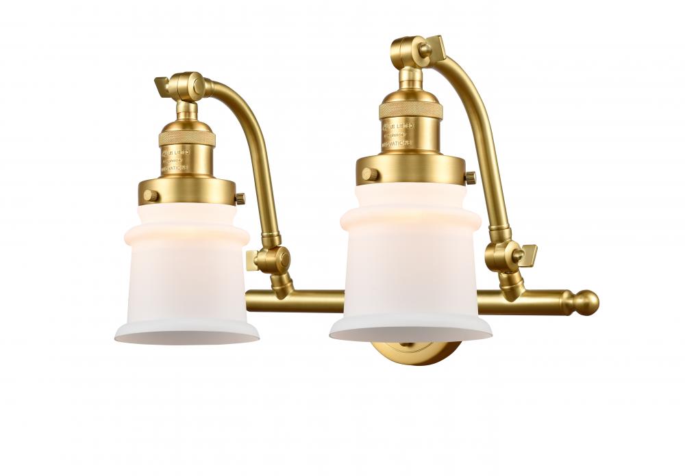 Canton - 2 Light - 18 inch - Satin Gold - Bath Vanity Light