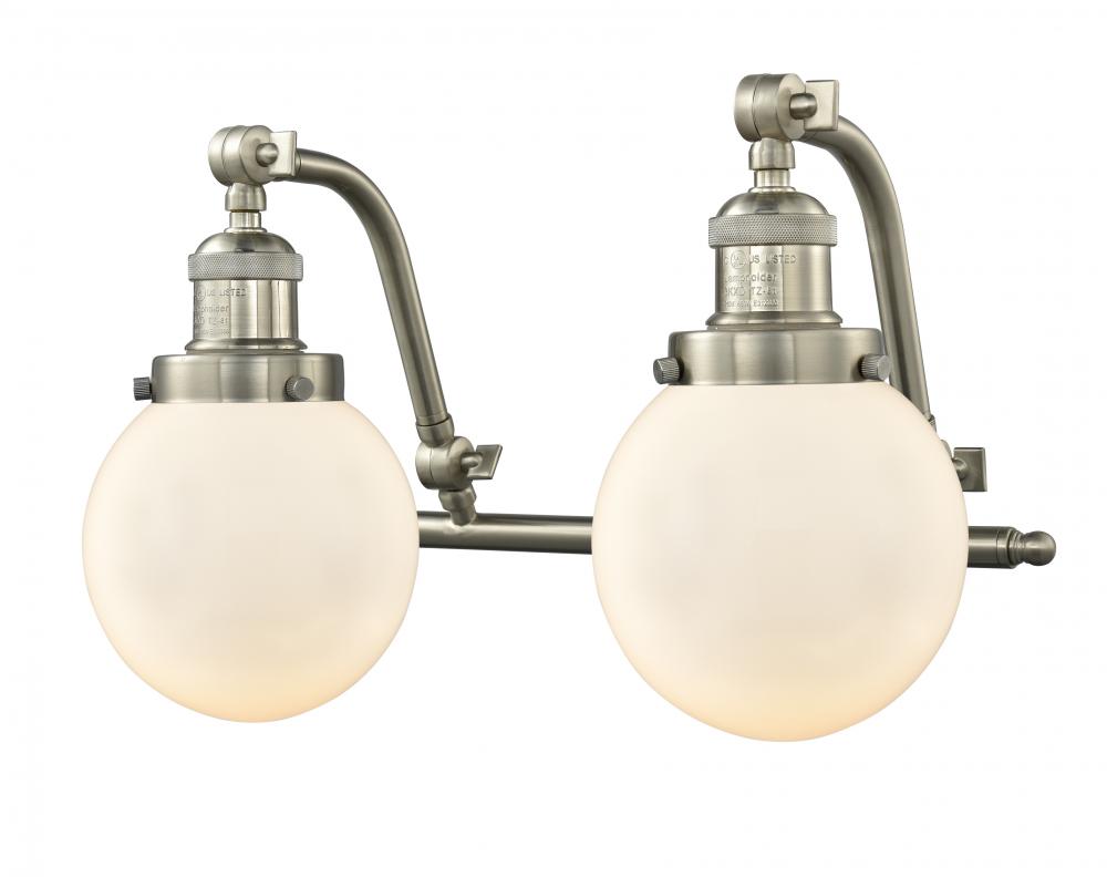 Beacon - 2 Light - 16 inch - Brushed Satin Nickel - Bath Vanity Light