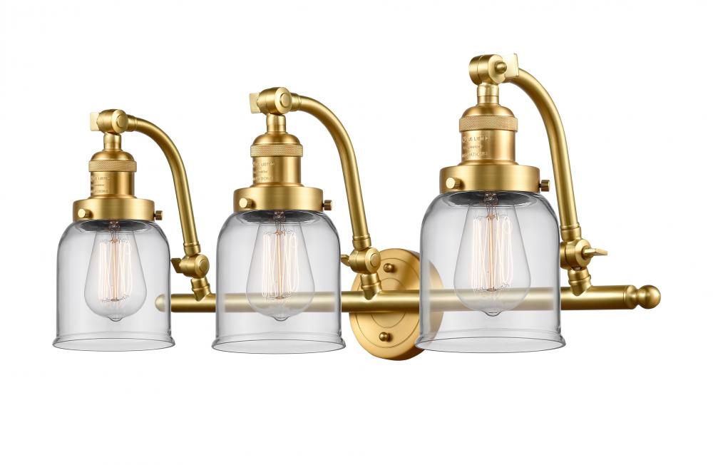 Bell - 3 Light - 28 inch - Satin Gold - Bath Vanity Light