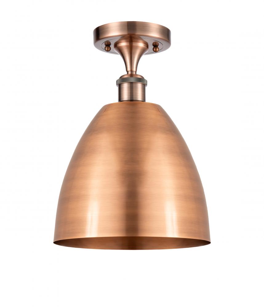 Bristol - 1 Light - 9 inch - Antique Copper - Semi-Flush Mount