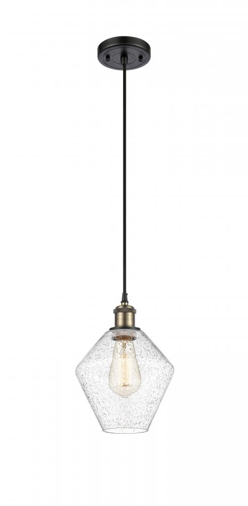 Cindyrella - 1 Light - 8 inch - Black Antique Brass - Cord hung - Mini Pendant