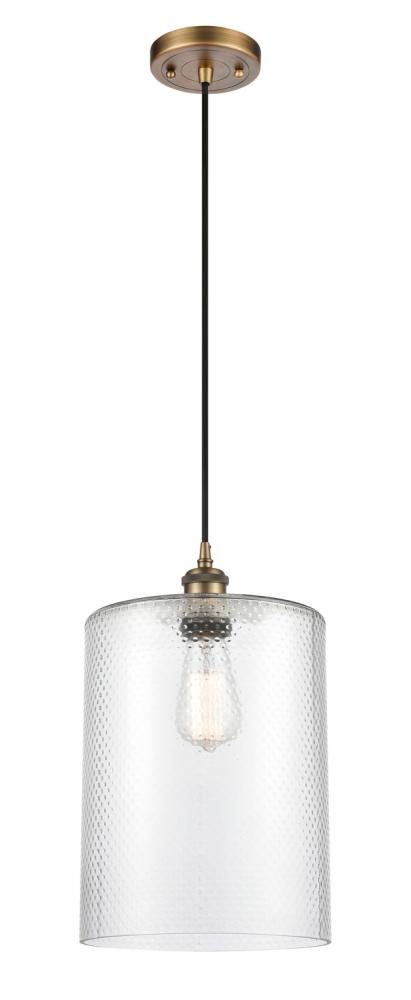 Cobbleskill - 1 Light - 9 inch - Brushed Brass - Cord hung - Mini Pendant