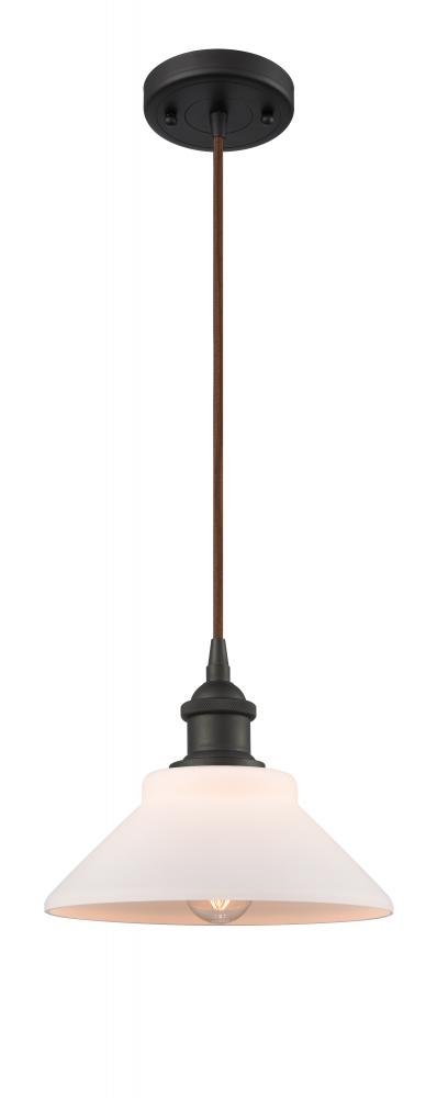 Orwell - 1 Light - 8 inch - Oil Rubbed Bronze - Cord hung - Mini Pendant