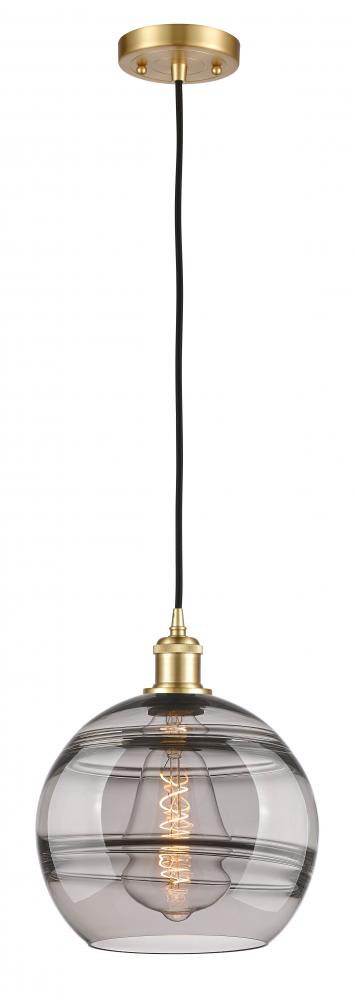 Rochester - 1 Light - 10 inch - Satin Gold - Cord hung - Mini Pendant