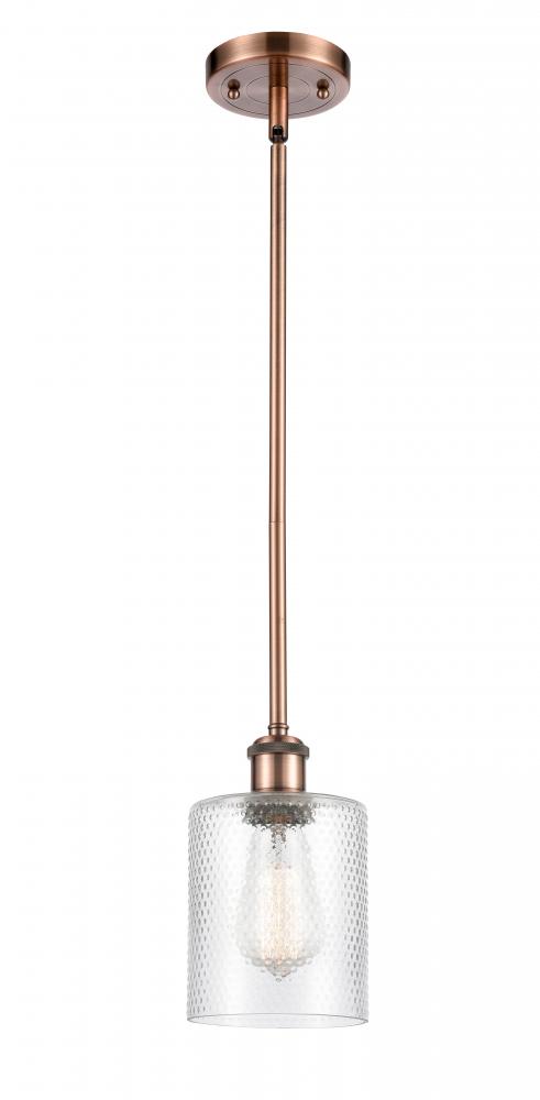 Cobbleskill - 1 Light - 5 inch - Antique Copper - Mini Pendant