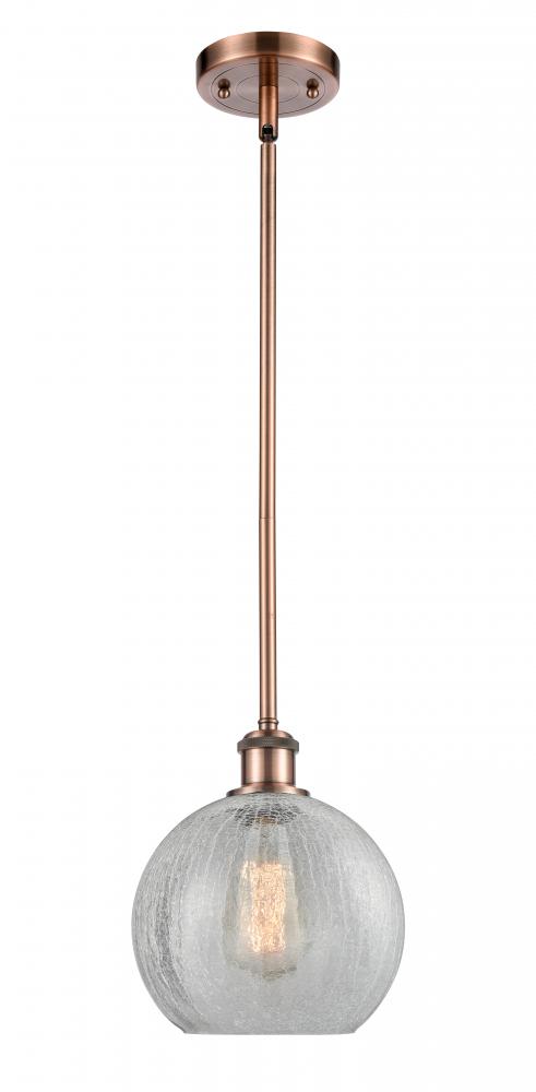 Athens - 1 Light - 8 inch - Antique Copper - Mini Pendant