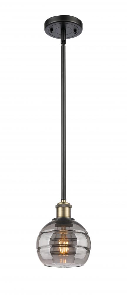 Rochester - 1 Light - 6 inch - Black Antique Brass - Mini Pendant