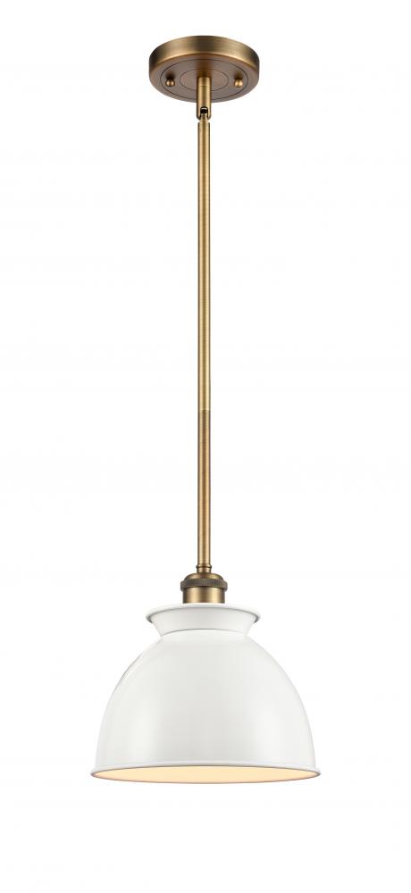 Adirondack - 1 Light - 8 inch - Brushed Brass - Mini Pendant