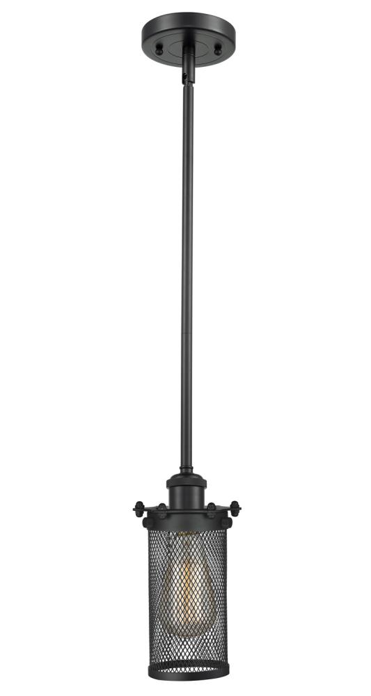 Bleecker - 1 Light - 4 inch - Brushed Satin Nickel - Mini Pendant