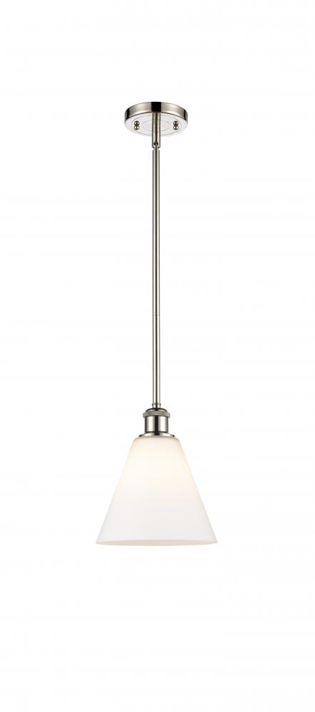 Berkshire - 1 Light - 8 inch - Polished Nickel - Mini Pendant