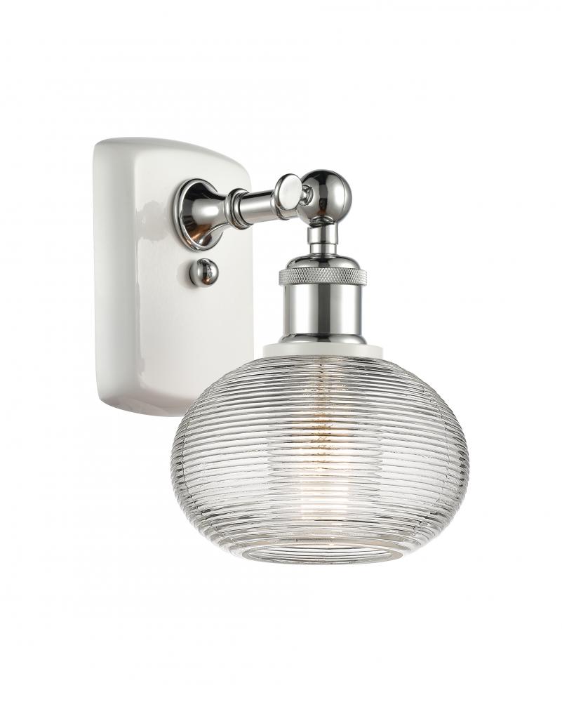 Ithaca - 1 Light - 6 inch - White Polished Chrome - Sconce