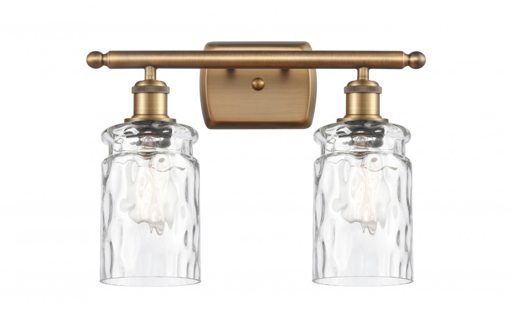 Candor - 2 Light - 15 inch - Brushed Brass - Bath Vanity Light
