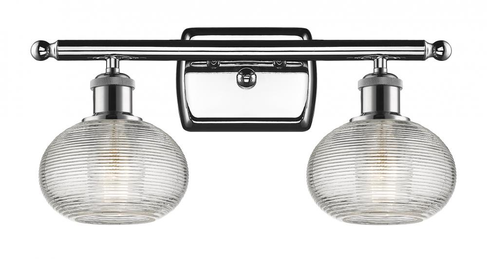 Ithaca - 2 Light - 16 inch - Polished Chrome - Bath Vanity Light