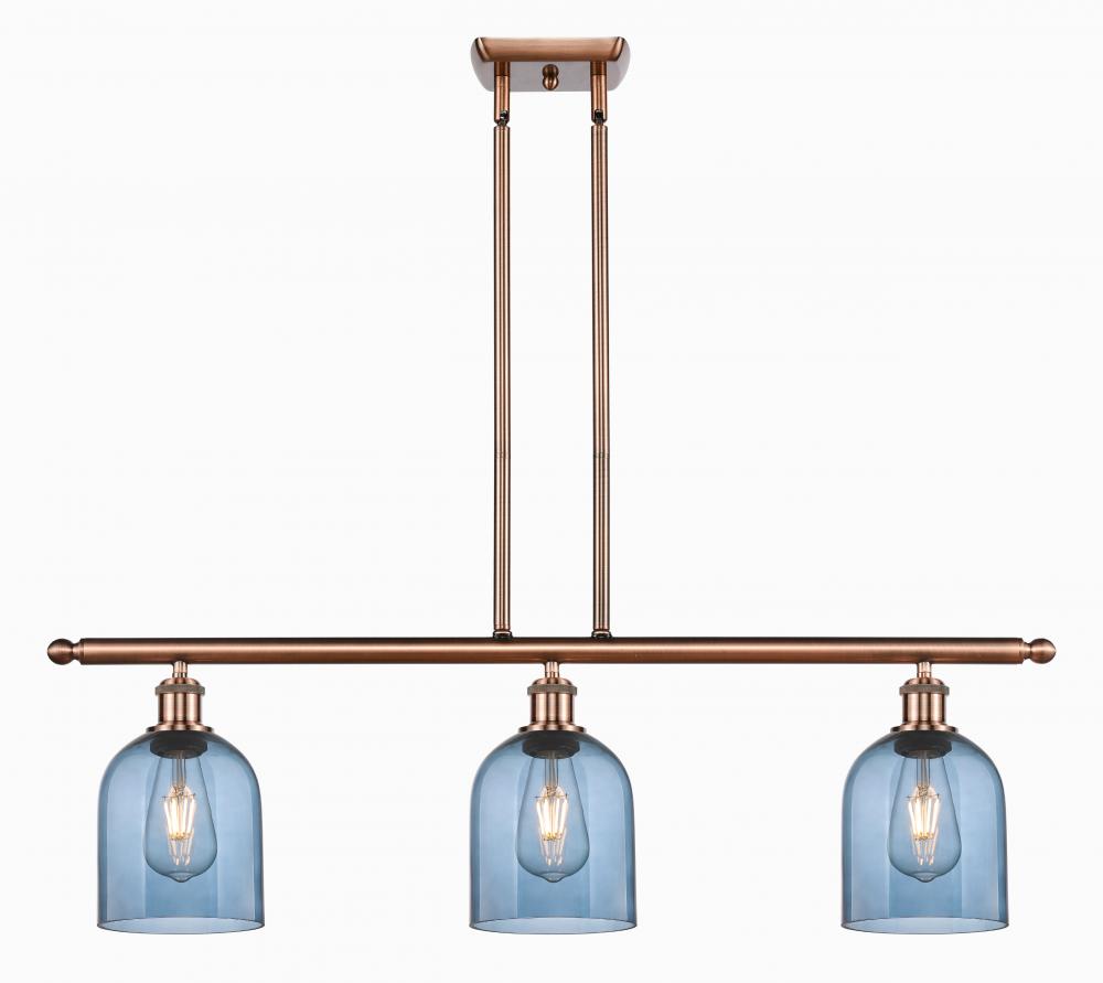 Bella - 3 Light - 36 inch - Antique Copper - Cord hung - Island Light