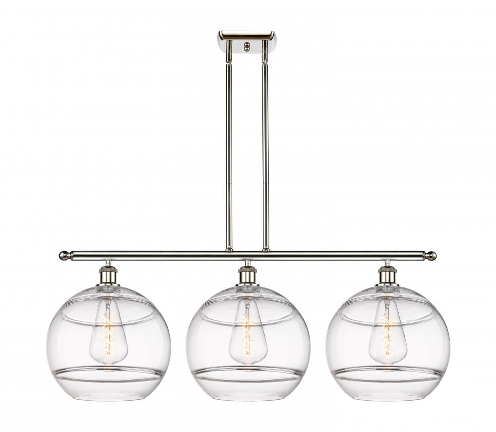 Rochester - 3 Light - 39 inch - Polished Nickel - Cord hung - Island Light