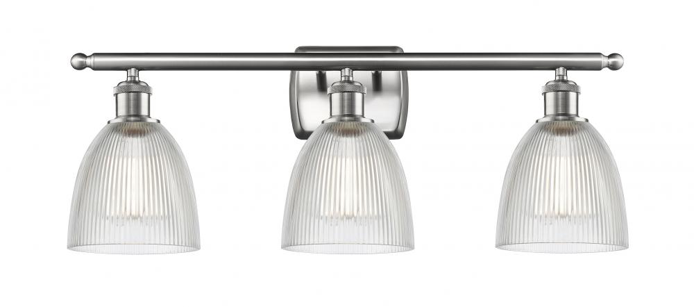 Castile - 3 Light - 26 inch - Brushed Satin Nickel - Bath Vanity Light